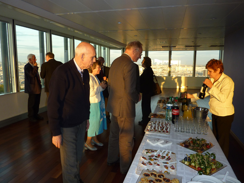 Evening reception: O. Petersen, A. Buttimer, L. Walløe